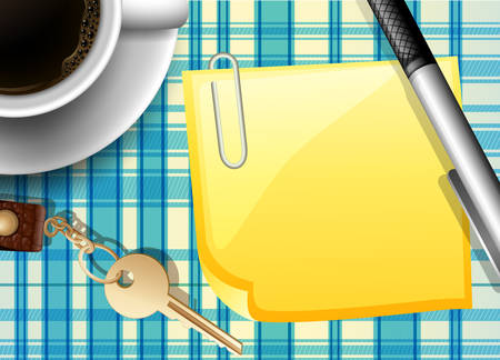 A blank not template illustrationのイラスト素材