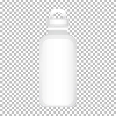 Product design template of water bottle with no graphic  illustrationのイラスト素材