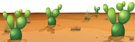 Natural environment lanscape scene illustrationのイラスト素材
