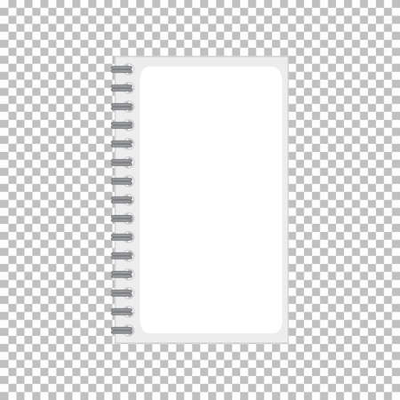 Product design template of notebook with no graphic  illustrationのイラスト素材