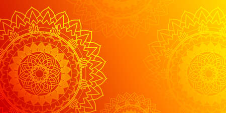 Background design with mandalas pattern illustrationのイラスト素材