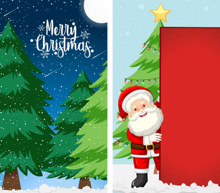 Background templates with christmas theme illustrationのイラスト素材