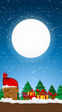 Background templates with christmas theme illustrationのイラスト素材