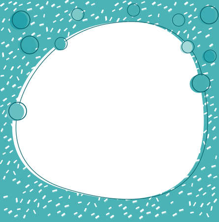 Background template with round frame illustrationのイラスト素材