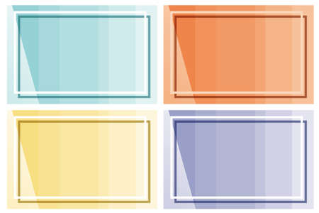 Four frame templates in different colors illustrationのイラスト素材