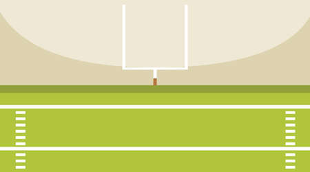 Background scene of american football field with goal illustrationのイラスト素材