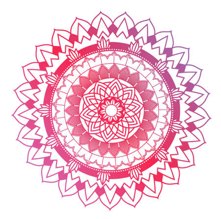 Mandala patterns on white background illustrationのイラスト素材