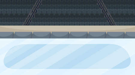 Background scene of iceskating arena with stadium illustrationのイラスト素材