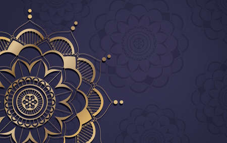 Background template with mandala pattern design illustration