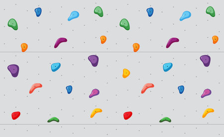 Indoor rock climbing wall background illustrationのイラスト素材