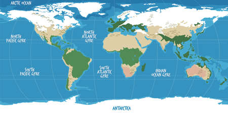 World map geography background illustration