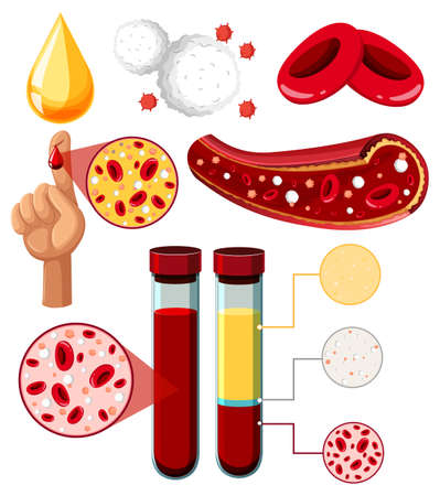 Set of equipment needed for science experiment illustrationのイラスト素材