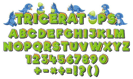 English alphabets of a-z letters and number 0-9 illustrationのイラスト素材