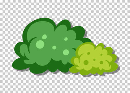 Isolated bushes in flat style illustrationのイラスト素材