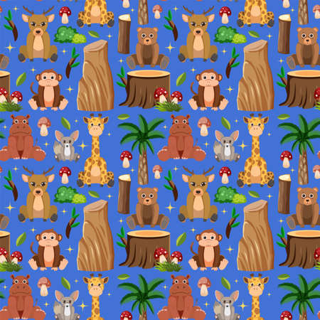 Lighthouse sea coast at night background illustrationのイラスト素材