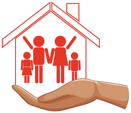 Family member symbol vector illustrationのイラスト素材