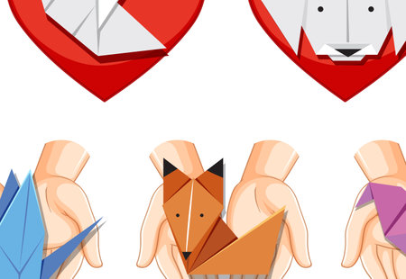 International Origami Day Banner Design illustrationの写真素材