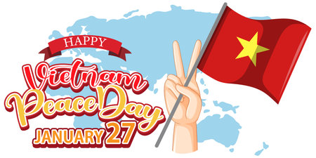 Vietnam Peace Day Banner illustrationのイラスト素材