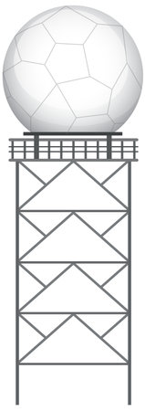 The doppler weather radar illustrationのイラスト素材
