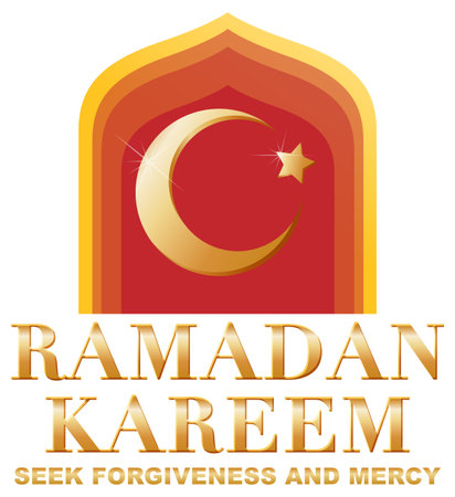 Ramadan Kareem Poster Vector illustrationのイラスト素材
