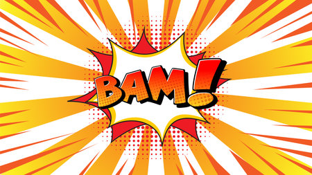 A vibrant speech bubble in retro comic styleのイラスト素材