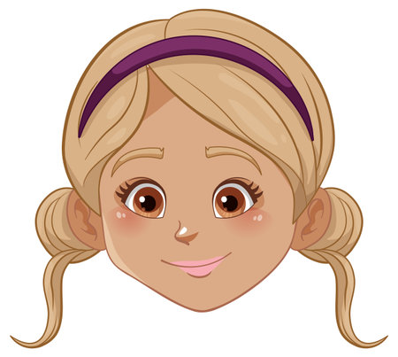 A cheerful young Indian woman with a radiant smileのイラスト素材