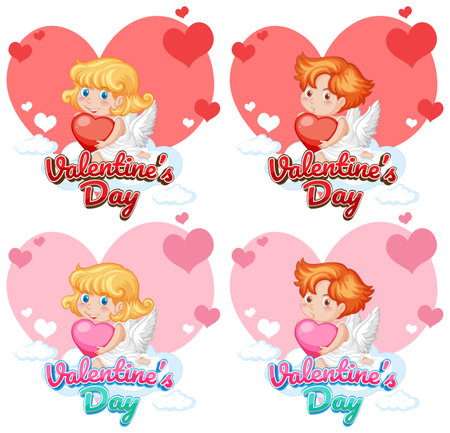 A vector cartoon illustration of Spanish antonyms means new and oldのイラスト素材