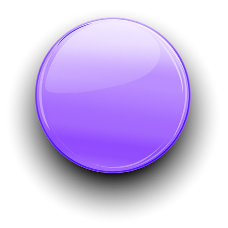 A shiny purple sphere with a shadow effectのイラスト素材