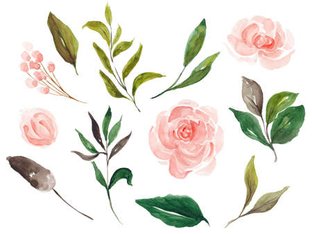 Floral Foliage Wreath, Floral Bouquet, Flower Ribbon, Sprig, Blossomの写真素材