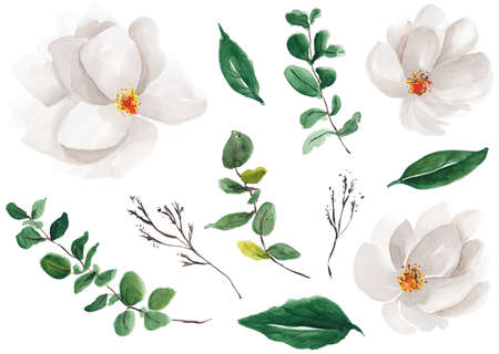 Floral Foliage Wreath, Floral Bouquet, Flower Ribbon, Sprig, Blossomの写真素材