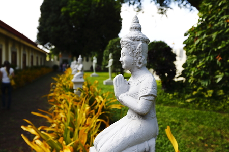buddha sculpture in Kampuchea Royal Garden,  Phnom Penhのeditorial素材