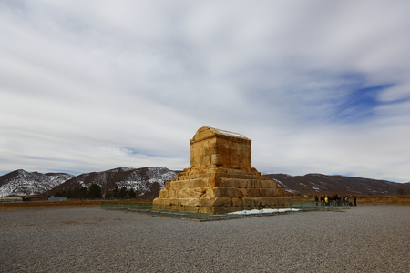 Iran Shiraz Cyrus mausoleum sceneryのeditorial素材