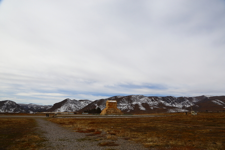 Iran Shiraz Cyrus mausoleum sceneryのeditorial素材
