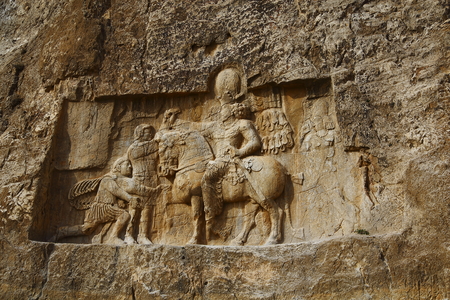 Iran Imperial Valley Shiraz reliefのeditorial素材