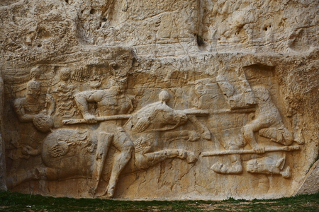 Iran Imperial Valley Shiraz reliefのeditorial素材