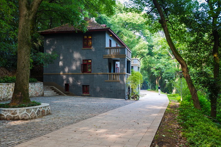 Old building, Wuhan University, Hubei Provinceのeditorial素材