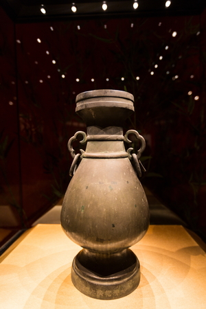 The Qing Dynasty bronze close-upのeditorial素材