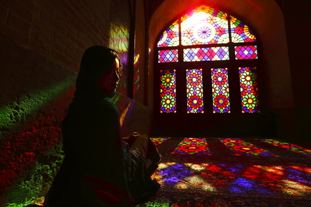 Iran pink mosqueのeditorial素材
