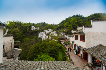 Qiyunshan Yuet Wah Street sceneryのeditorial素材