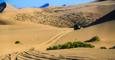 Inner Mongolia China Badan Jilin desert sceneryのeditorial素材