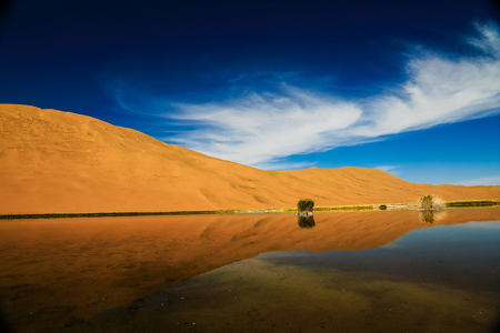 Inner Mongolia China Badan Jilin desert sceneryの写真素材