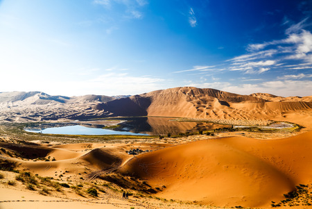 Inner Mongolia China Badan Jilin desert sceneryの写真素材