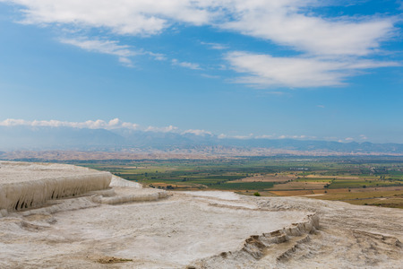The scenery of Pamukkale in Turkeyの写真素材