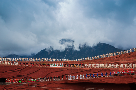 Impressions of Lijiang, Yunnan, China, Jade Dragon Snow Mountainのeditorial素材