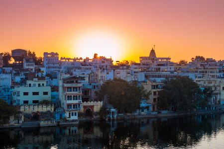 India Udaipur morningのeditorial素材