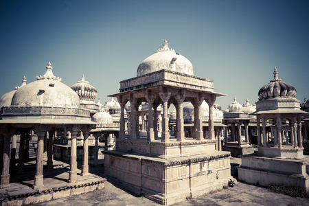 Emperors' tombs in Udaipur, Indiaのeditorial素材
