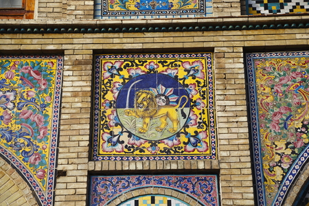 Tile painting of the Royal Palace of Tehran, Sri Lanka