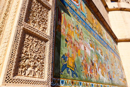 Gate of the Castle of Mehrangarh, Jodhpur, Indiaのeditorial素材