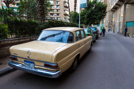 Classic car on the streets of Cairo, Egyptのeditorial素材