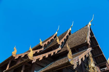 Pan Dao Temple, Chiang Mai, Thailandの写真素材